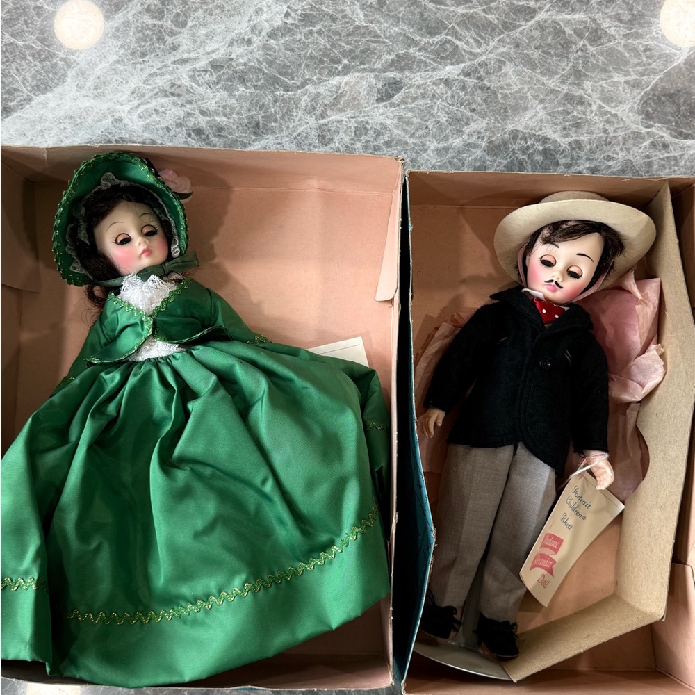 Madame Alexander Scarlett & Rhett dolls Gone with the Wind w/ Boxes! FLAW - Picture 3 of 14